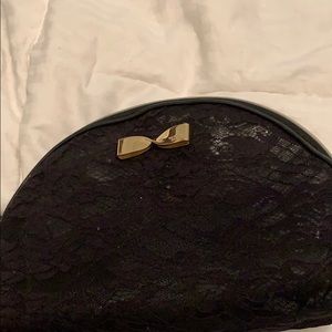 black makeup bag